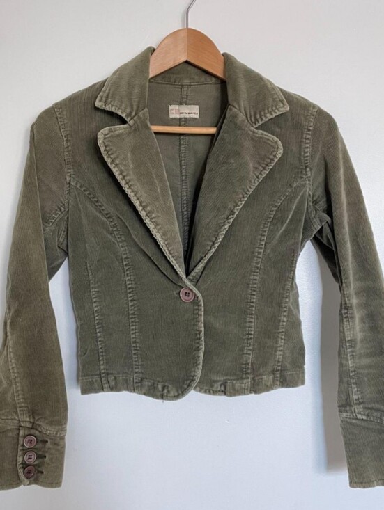 Costa Blanca Jackets & Blazers - Y2K Olive Corduroy Jacket